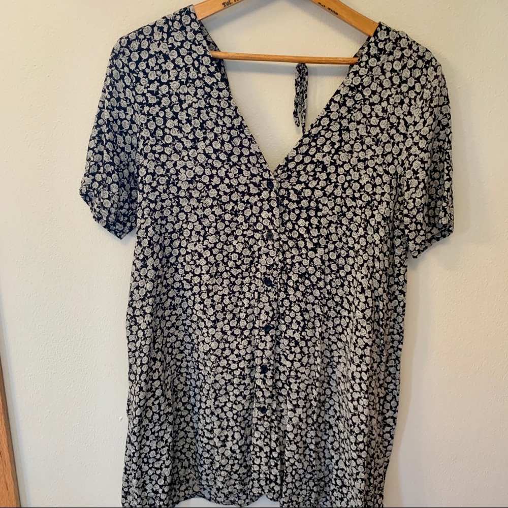 Motel by Princess Polly Black Floral Mini Dress